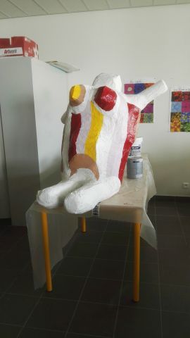 La Nana r�alis�e par des �l�ves selon la Nana de Niki Saint Phalle