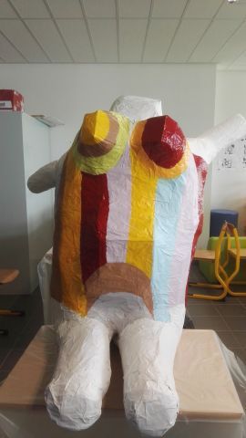 la Nana r�alis�e par des �l�ves selon la Nana de Niki Saint Phalle